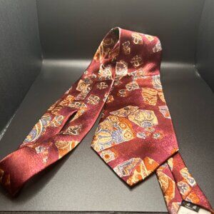 Vintage Oscar De La Renta COUTURE Men's Silk Velour Hand bar-tacked Dress Tie
